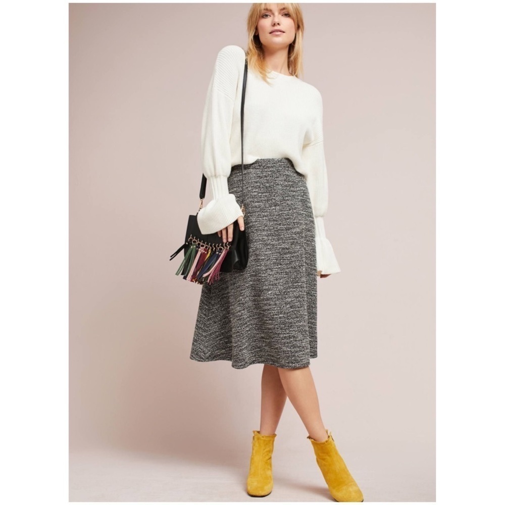 ANTHROPOLOGIE Marce Textured Knit Skirt New XSP XL - Picture 3 of 7